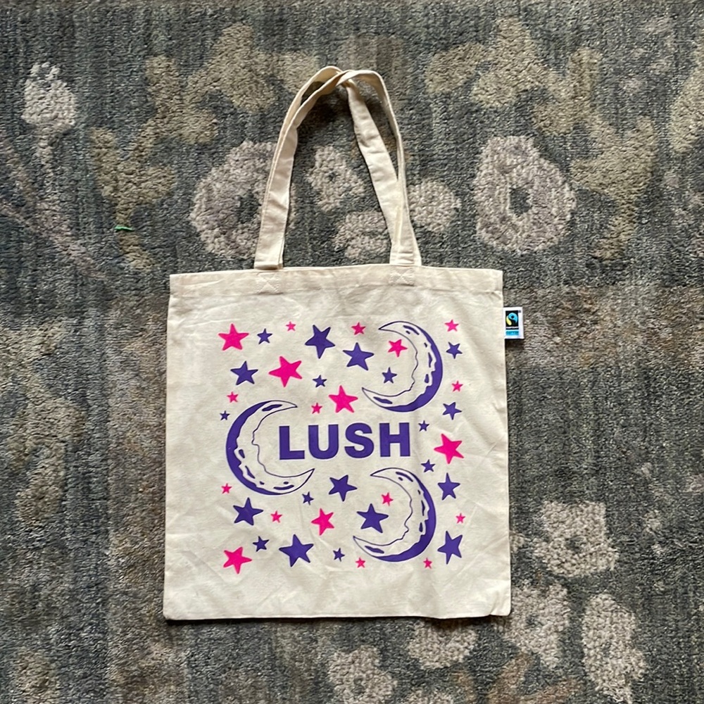 Lush Cosmetics Moon and Stars Tote Bag